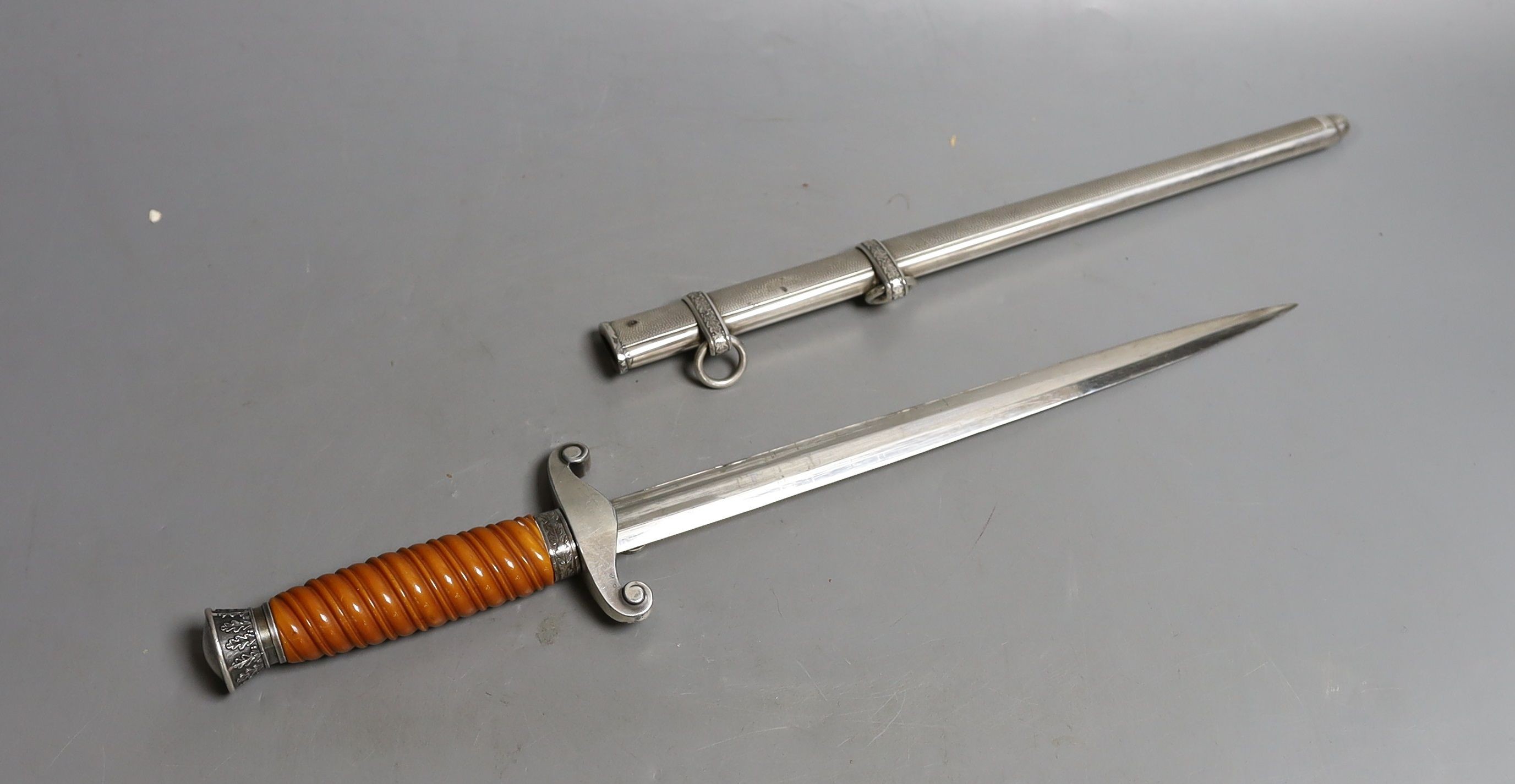 An original German navy officer's dagger, no maker, 40 cms long.